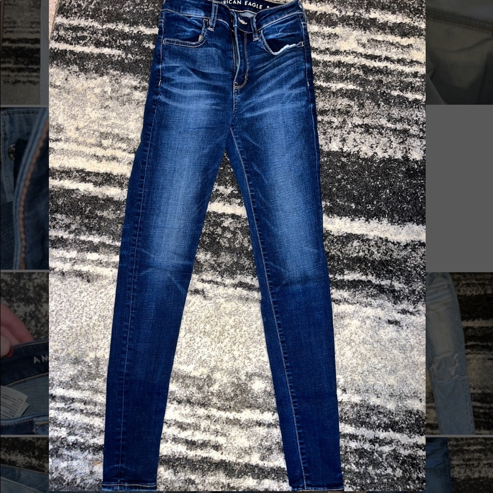 Size 2 American eagle dark wash skinny jeans